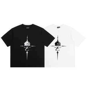 Men's Oversized Black Graphic T-<b>shirts</b> <b>Gothic</b> Streetwear Tees with Sword/Skull/Dragon Print Casual Y2K Dark Style Tops for Hip H - Product Image 5