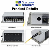 Barre de diodes laser à refroidissement par eau Star Laser 808nm SLBar6 avec pilote de courant constant multicanal et bloc de bornes à 6 positions pour