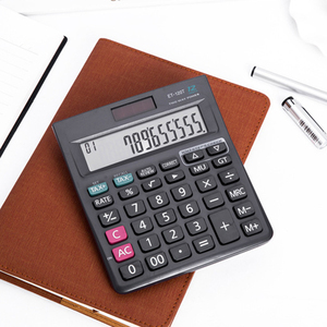 เครื่องคิดเลขตั้งโต๊ะไฟฟ้า12หลักตัวเลือก<span class=keywords><strong>ภาษี</strong></span>แบตเตอรี่พลาสติกที่ใช้พลังงานจากการตรวจสอบและฟังก์ชั่น<span class=keywords><strong>ภาษี</strong></span>ที่ถูกต้อง - Product Image 2