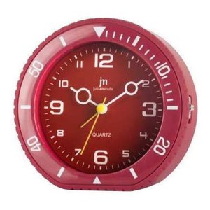 JUSTAMINUTE Soft Touch Alarm <b>Clock</b> Red JA7096R - Product Image 1