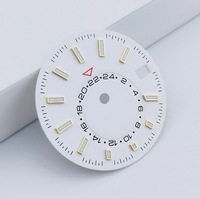 Cadran de montre en laiton vierge de 28,5 mm avec motif soleil et index lumineux, personnalisable avec logo, pour mouvement NH35, pièce de montre du fabricant