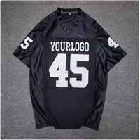 Maillot de football pour hommes personnalisé de haute qualité T-Shirts Streetwear Boxy Tack sergé brodé Patch surdimensionné Sports Football Jersey