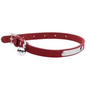 Collier en cuir pour <span class=keywords><strong>chat</strong></span> avec cloche Laisse pour chien et <span class=keywords><strong>chat</strong></span> Lettrage en acier inoxydable Produits pour animaux de compagnie - Product Image 4