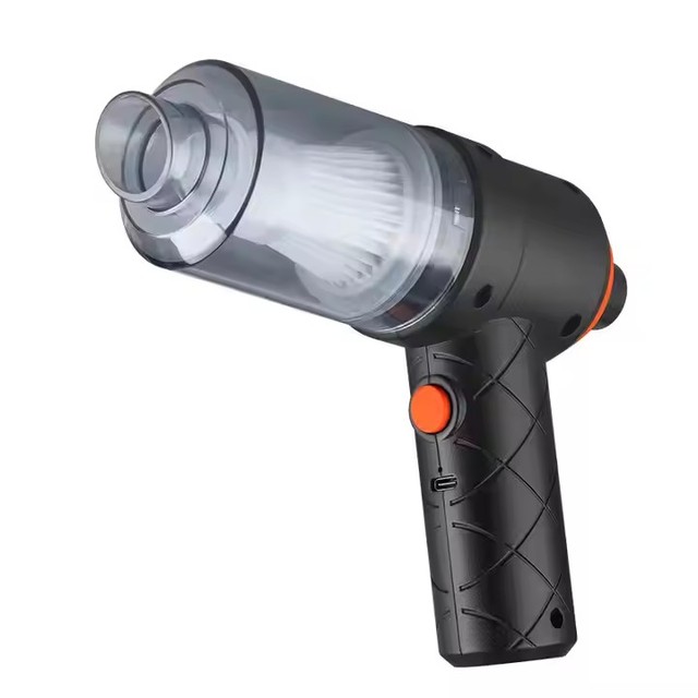 Cordless Rechargeable ABS Black Vacuum Cleaner Portable High-Power Handheld with 45-60min Runtime for Home and Car