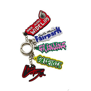 Porte-clés en PVC souple 3D personnalisé pour souvenirs touristiques, fabrication en série en usine - Product Image 1