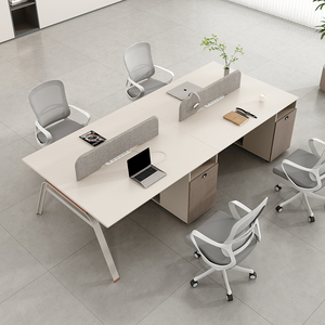 Modularer kubischer Arbeitsplatz Schreibtisch Büroarbeit platz PC Für 2 4 6 Personen Workstation Büromöbel - Product Image 3