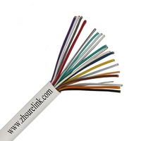Cable de alarma de seguridad de señal multinúcleo de 4 núcleos de 100m 22AWG 24AWG BC TC CCA del fabricante PVC en espiral sin blindaje 22AWG PVC