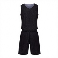 Maillot de basket-ball réversible unisexe personnalisé, 100% polyester, antibactérien, séchage rapide, respirant, sans manches, col rond, ajustable