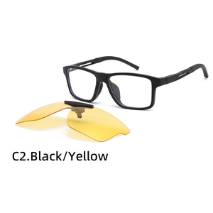 Venta al por mayor 2-en-1 TR90 <span class=keywords><strong>Clip</strong></span> magnético en las <span class=keywords><strong>gafas</strong></span> de los hombres Deportes casuales Marcos de <span class=keywords><strong>gafas</strong></span> ópticas <span class=keywords><strong>con</strong></span> <span class=keywords><strong>clip</strong></span> en Sun Shades <span class=keywords><strong>Gafas</strong></span> de sol - Product Image 3
