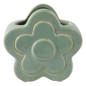 Organizer da scrivania in ceramica a forma di fiore, piccolo contenitore per scrivania, per decorare l'ufficio di casa. - Product Image 4