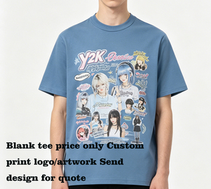 Camiseta de 16 Colores con Logotipo Personalizado, Camiseta de Algodón Afelpado Estilo Hip Hop, Personalizada, Calidad French Terry, Sublimación, Venta al Por Mayor - Product Image 1