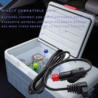 Câble d'extension d'alimentation pour réfrigérateur de voiture, contact en cuivre 6A, 12V, 2m, isolé en PVC, indice de protection IP20, pour le chargement et le remplacement du réfrigérateur