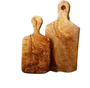 Tagliere formaggio servire legno di Ulivo bordo di blocco di taglio set di coltelli, di taglio della pizza bordo, italiano di oliva tagliere di legno all'ingrosso