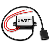 Konverter Step Down Ac 24V ke dc 5V Dc, transformator modul transformator dengan Mini mikro perempuan Tipe c konektor USB untuk mobil