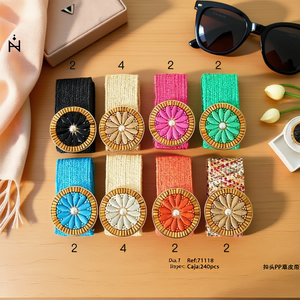 Ceinture en tissu 5 cm avec boucle en forme de cône de pin, sangle en cuir PP, accessoire de mode - Product Image 3