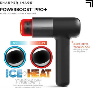 Envío Inmediato, <span class=keywords><strong>Mini</strong></span> Pistola de Masaje Eléctrica de 20W, Calor/Frío, Alivio del Dolor, Masajeador Corporal, Motor sin Escobillas, 4 Accesorios, Profesional - Product Image 1