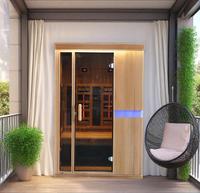SS-200G nouveauté 2 personnes salle de sauna à la mode spectre complet proche lampe infrarouge faible chauffage au carbone EMF pour le bien-être