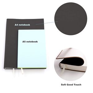 Diario ejecutivo forrado A4, soporte para pasaporte personalizado, diario de cubierta suave de cuero, cuadernos de papel resistentes al sangrado a Prueba de tinta para regalo - Product Image 1
