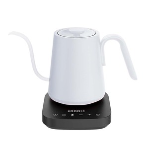 กาต้มน้ำไฟฟ้าสีเหลืองแบบคอห่าน 800 มล. สแตนเลสสตีล ต้มกาแฟเร็ว ทันสมัย - Product Image 4