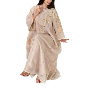 Nouvel arrivage de vêtements ethniques pakistanais tendance de la mode pour femmes musulmanes décoration de fête <span class=keywords><strong>robe</strong></span> de prière robes pour femmes voilées - Product Image 1