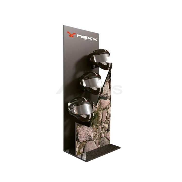 Apache Customizable Modern for Floor Standing Metal Shoe Display Racks with Custom Logo for Store Use Model AP-W066 — view 6
