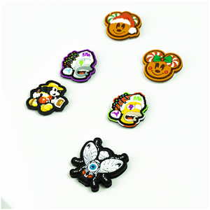 Loạt động vật 3D 2D tùy chỉnh sắt trên cho mũ thêu các bản vá lỗi tùy chỉnh thêu PVC mỏng sequin cho quần áo cao su vá - Product Image 3