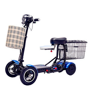 Scooter Eléctrico Plegable de Cuatro Ruedas con Sistema Electrónico, Motor de 250W para Caminar y Vacaciones - Product Image 2
