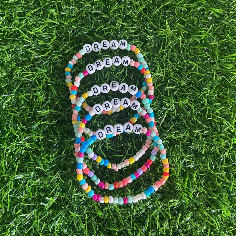 Colorful Resin Spacer Beads White Glitter
