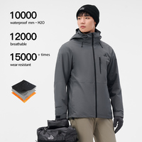 Veste imperméable coupe-vent pour homme, pour la randonnée en plein air en hiver, respirante, avec fermetures éclair sous les aisselles, 3 en 1, doublée de polaire Polartec 200