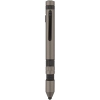 Stylo multifonctionnel 7-en-1 avec impression de logo personnalisé, stylo original unique, lampe torche LED, boussole pour cadeau promotionnel lors de salons professionnels