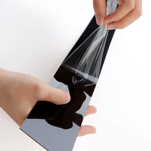 Convient à la Suzuki <span class=keywords><strong>Swift</strong></span> <span class=keywords><strong>5</strong></span>-Door 2005-2016 couverture de cadre de pilier de porte et de fenêtre de voiture film miroir noir décoratif anti-rayures - Product Image 5