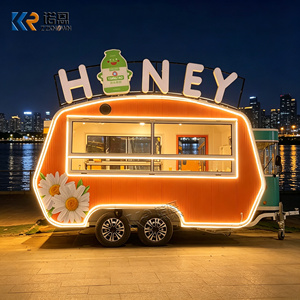 欧洲 DOT 认证海鲜车不锈钢冰淇淋餐车便携式披萨餐车 - Product Image 1