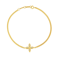 Expédition rapide Style européen et américain bijoux de mode 18K or chanceux quatre feuilles trèfle bracelet à breloques pour femmes accessoires