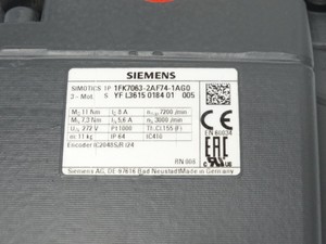 1FK7063-2AF74-1AG0 1FK70632AF741AG0 Variador de Frecuencia para PLC con Comunicación RS485 16/24 E/S Automatización Industrial - Product Image 3