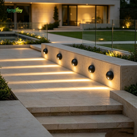 Luminaire d'extérieur d'angle pour escalier, à montage en surface, rond, à faisceau unique, pour la distribution mondiale en gros d'éclairage