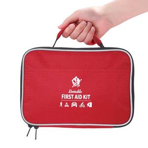 Botiquín <span class=keywords><strong>de</strong></span> Primeros Auxilios Rojo Smileplus para Viajes, Vehículos, Campamentos al Aire Libre y Uso en Automóviles, Impermeable, Certificado CE, Tamaño Pequeño - Product Image 2