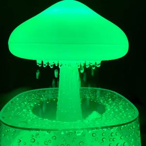 Original Factory Offer Scent Oil Aroma Diffuser Wood Grain Commercial Rain Cloud Humidifier Water Drip with 7 Colors Night <b>Light</b> - Product Image 5