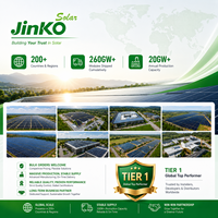 Panel Surya Jinko Tier 1 Bifacial 630w 635w 650W Kaca Ganda Tipe-N Mono Modul PV