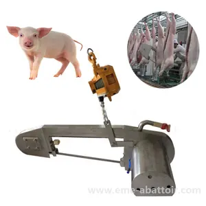 Équipement d'abattoir de porc, Machine d'abattoir de porc, scie manuelle de fendage de bande pour Machine d'abattage de porc, équipement de boucherie