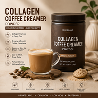 Collagène en peptides avec huile MCT en poudre, mélange de café compatible Keto, marque privée, supplément OEM