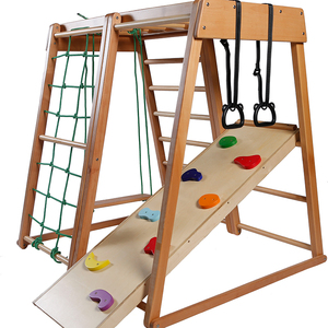 Çocuklar İç Mekan Sporları Fiziksel Gelişim Eğitimi Tırmanma Kaydırak İp Keşfi Ahşap Naylon Tırmanıcı Eğlence Ekipmanları Bahçe - Product Image 2