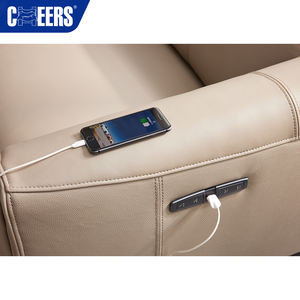 मनवाह ने गर्म बिक्री के रिक्लियर सोफा आधुनिक लक्जरी लिविंग रूम फर्नीचर मॉड्यूलर 3 + 2 इलेक्ट्रिक सेशनल चमड़े के सोफे सेट - Product Image 5