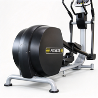 Appareil de fitness elliptique de luxe commercial, course de 450 mm, résistance magnétique bidirectionnelle, écran LED