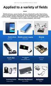 <span class=keywords><strong>Conector</strong></span> Macho Extensible Tipo C10P con Clip Trasero y Soporte Fijo para Cable FPC de Carga Inalámbrica USB - Product Image 6