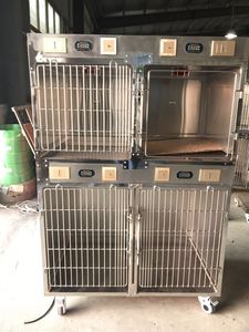 Precio de La Clínica de Hospital Veterinario SUS 304, equipo de cuidado de la salud de mascotas, jaula sostenible con ricino con 4 espacios de alta calidad - Product Image 6