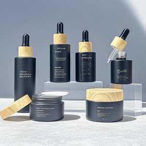 Customizable Empty Glass Dropper <b>Bottles</b> for Skin Care Serum 30ml Black Oil <b>Bottle</b> Dropper 50ml & 100ml Sizes for <b>Diffuser</b> Use - Product Image 4