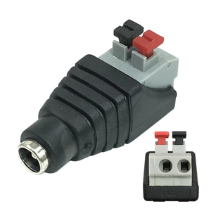Wholesale DC Female&Male Jack 5.5*2.1mm Connector <b>Plug</b> <b>Adapter</b> Push Type Quick Power Connector for CCTV Terminals - Product Image 4