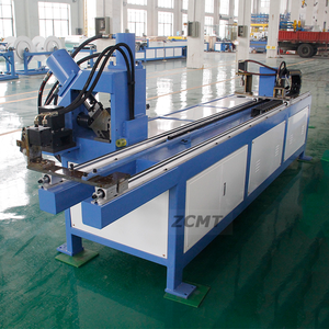 Tự động góc thép đấm máy dây chuyền sản xuất HVAC ống làm CNC sắt mặt Bích Thủy lực cắt tính năng tự động - Product Image 2