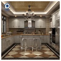 Armoires en bois blanc de style shaker américain classique de haute qualité, armoires de cuisine en bois pour la rénovation de la cuisine résidentielle
