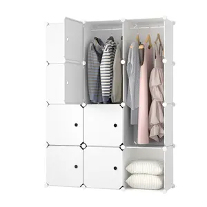 Abnehmbarer Schrank Schlafzimmerschrank abnehmbarer Schrank faltbarer Schrank für Wohnung Kleiderschrank